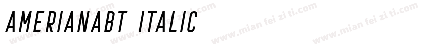 AmerianaBT Italic字体转换